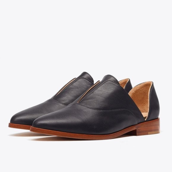 Nisolo Shoes - Emma d'Orsay Oxford Black sz 9 Leather
